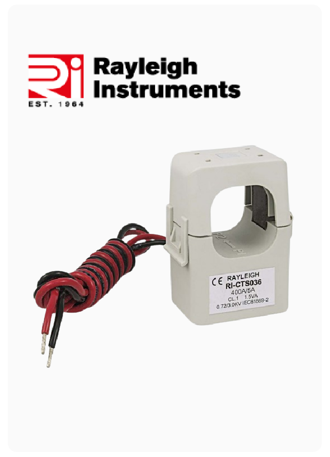 Rayleigh 100A Split Core Current Transformer, RI-CTS024, Single Phase