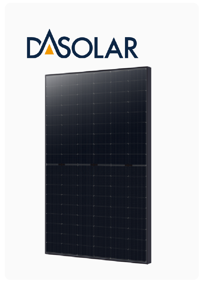 DAS Solar 440W N-Type TOP Con Bifacial, Full Black Dual Glass